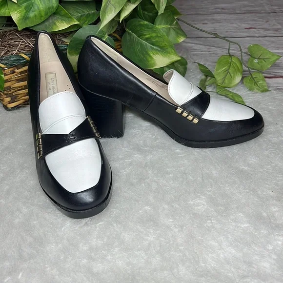 Cole Haan | Shoes | Cole Haan Black White Block Heel Maize  display picture 3